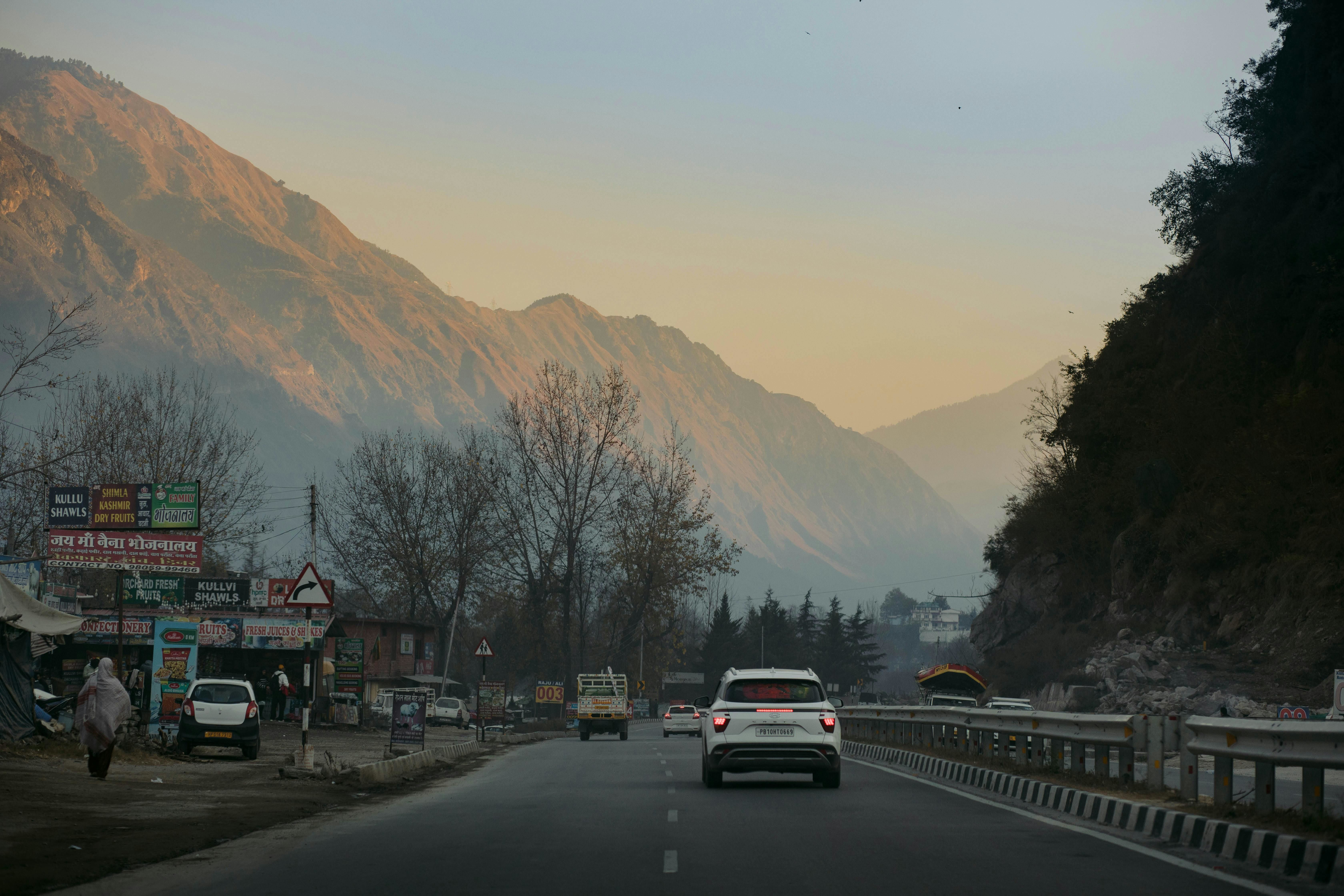 a highway near tosh village