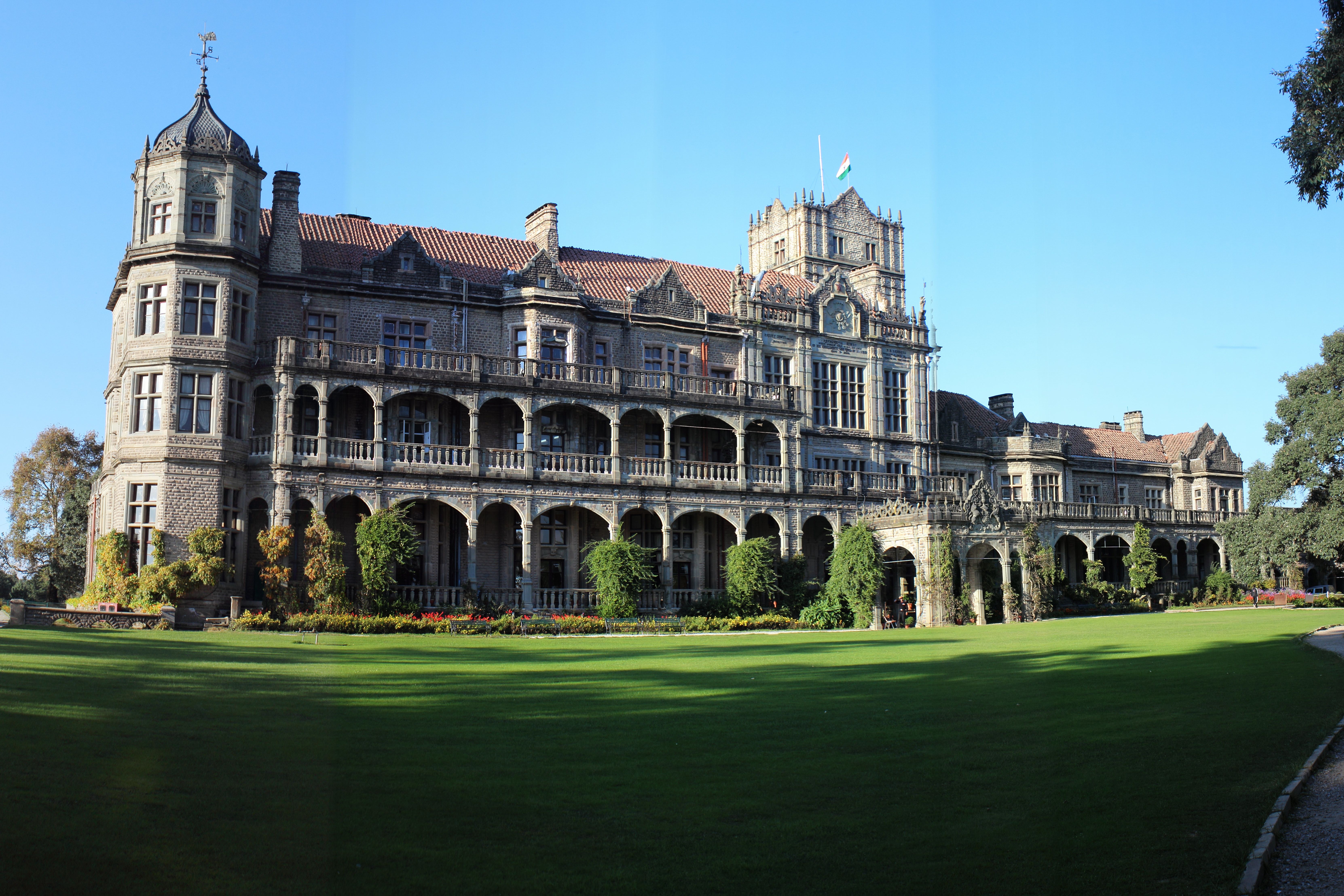 front view of indian institute of advanced studies in shimla
