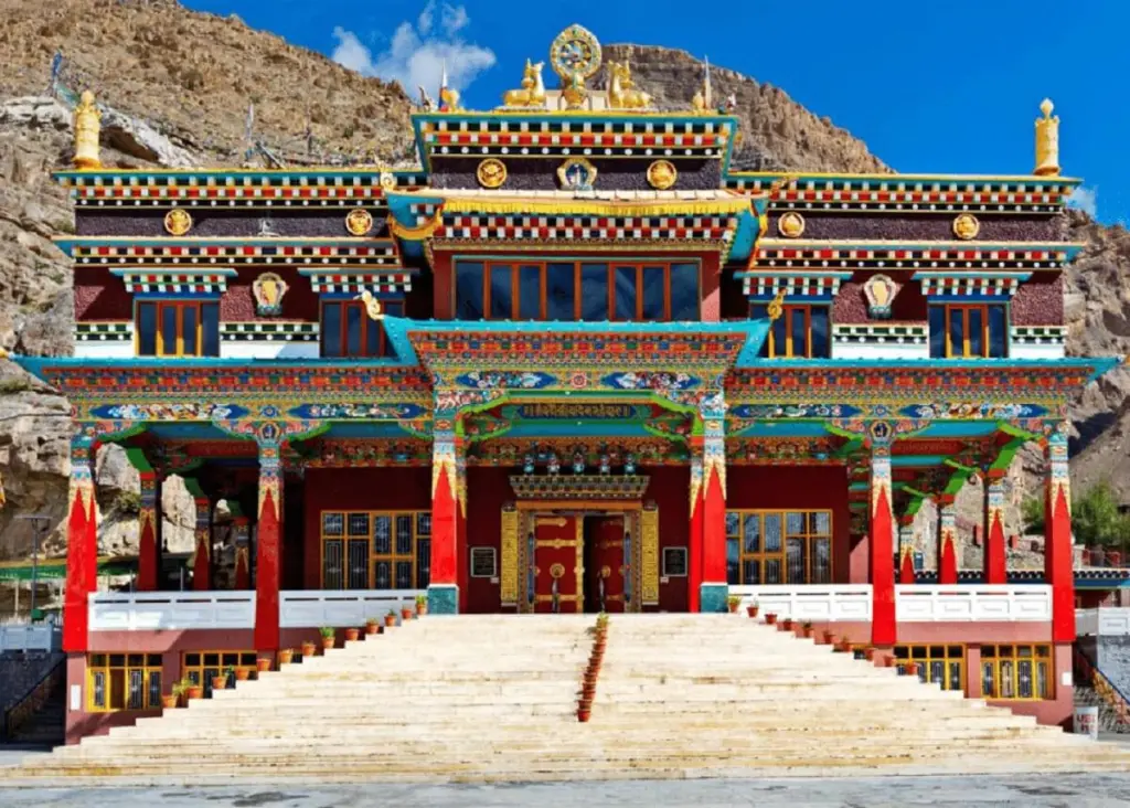 a view of kalachakra temple in mcleod ganj