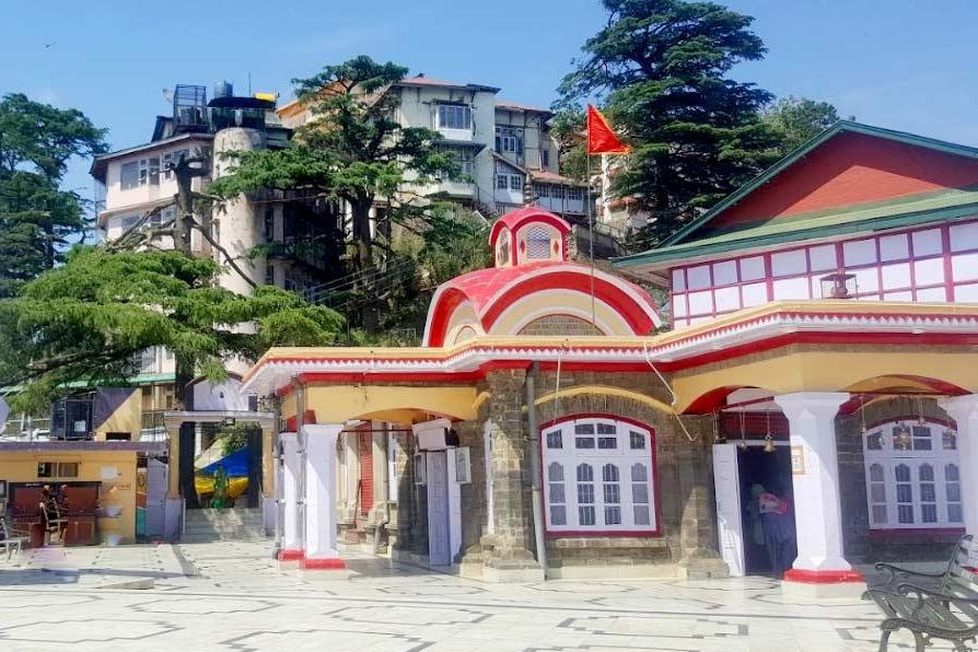 a view of kalibari temple in shimla during daytime